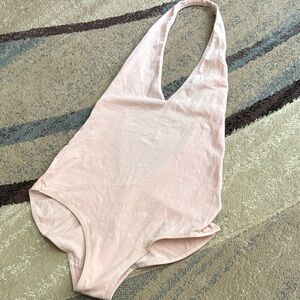 American Apparel Soft Pink Women's Bodysuit